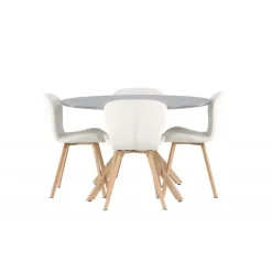 Rundt Spisebordssæt Piazza med stole Lilja