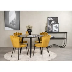 Rundt Spisebordssæt Plaza med stole Limhamn