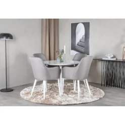 Rundt Spisebordssæt Plaza med stole Comfort