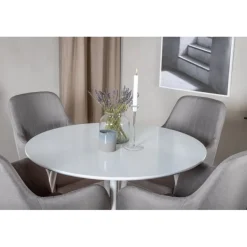 Rundt Spisebordssæt Plaza med stole Comfort