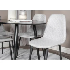 Rundt Spisebordssæt Plaza med stole Polar