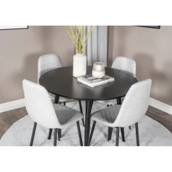 Rundt Spisebordssæt Plaza med stole Polar