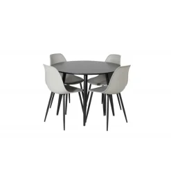 Rundt Spisebordssæt Plaza med stole Polar