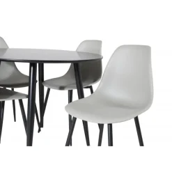 Rundt Spisebordssæt Plaza med stole Polar