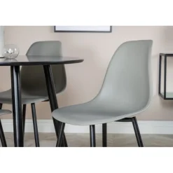 Rundt Spisebordssæt Plaza med stole Polar