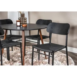 Rundt Spisebordssæt Plaza med stole Polly