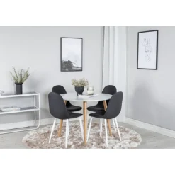 Rundt Spisebordssæt Plaza med stole Polar