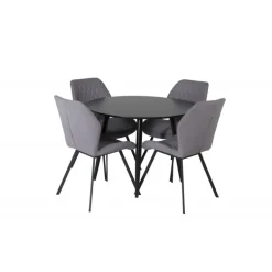 Rundt Spisebordssæt Plaza med stole Gemma