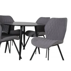Rundt Spisebordssæt Plaza med stole Gemma