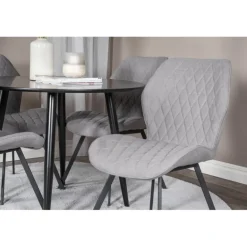 Rundt Spisebordssæt Plaza med stole Gemma