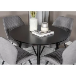 Rundt Spisebordssæt Plaza med stole Gemma