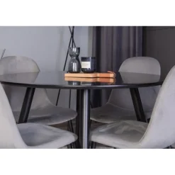 Rundt Spisebordssæt Plaza med stole Polar