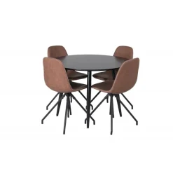 Rundt Spisebordssæt Plaza med stole Polar
