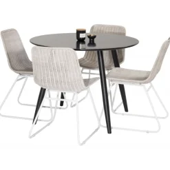 Rundt Spisebordssæt Plaza med stole Cirebon
