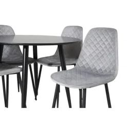 Rundt Spisebordssæt Plaza med stole Polar