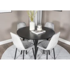 Rundt Spisebordssæt Plaza med stole Polar