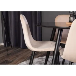 Rundt Spisebordssæt Plaza med stole Polar