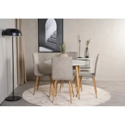 Rundt Spisebordssæt Plaza med stole Windu