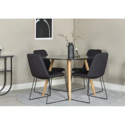 Rundt Spisebordssæt Plaza med stole Muce