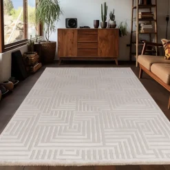 Sahara Indendørs Tæppeløber 3D - Beige