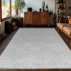 Sahara Indendørs Tæppeløber 3D - Sølv