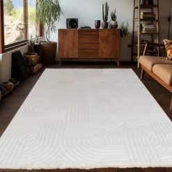 Sahara Indendørs Tæppeløber 3D - Creme