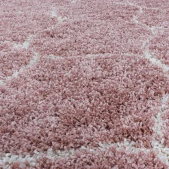 Salsa Shaggy tæppe Skandinavisk - Rosa