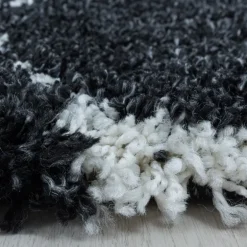 Salsa Shaggy tæppe Skandinavisk - Antracit