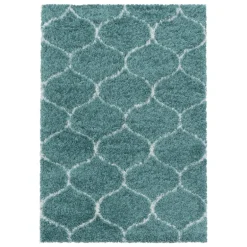 Salsa Shaggy tæppe Skandinavisk - Blå