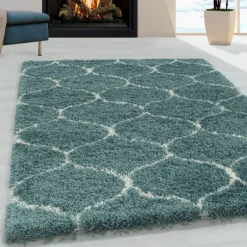 Salsa Shaggy tæppe Skandinavisk - Blå