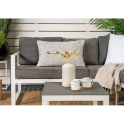 Salvador Have Hjørnesofa Sæt - Grå,Hvid