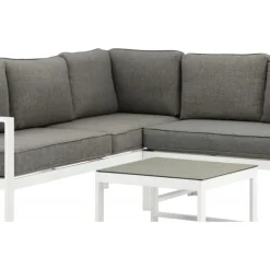 Salvador Have Hjørnesofa Sæt - Grå,Hvid