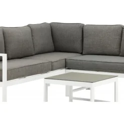 Salvador Have Hjørnesofa Sæt - Grå,Hvid