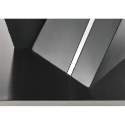 SALVADOR Spisebord med udtræk, - top - MørkeGrå, ben - MørkeGrå