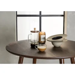 Sanford - 100x75 Rundt spisebord - Mørkebrun