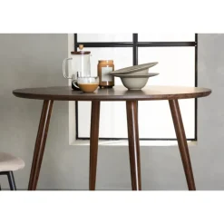 Sanford - 100x75 Rundt spisebord - Mørkebrun