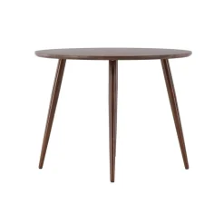 Sanford - 100x75 Rundt spisebord - Mørkebrun