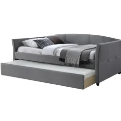 SANNA 90x200cm seng med sengeskuffe til opbevaring - Grå