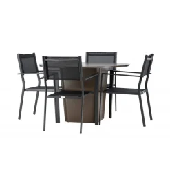 Santa Fe Rund Loungesæt - Havemøbelsæt