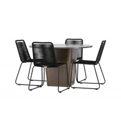 Santa Fe Rund Loungesæt - Havemøbelsæt