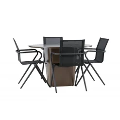 Santa Fe Rund Loungesæt - Havemøbelsæt