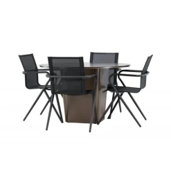 Santa Fe Rund Loungesæt - Havemøbelsæt