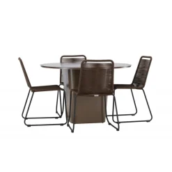 Santa Fe Rund Loungesæt - Havemøbelsæt