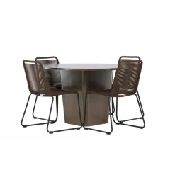 Santa Fe Rund Loungesæt - Havemøbelsæt