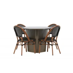 Santa Fe Rund Loungesæt - Havemøbelsæt