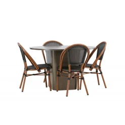 Santa Fe Rund Loungesæt - Havemøbelsæt