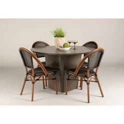 Santa Fe Rund Loungesæt - Havemøbelsæt