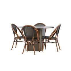 Santa Fe Rund Loungesæt - Havemøbelsæt