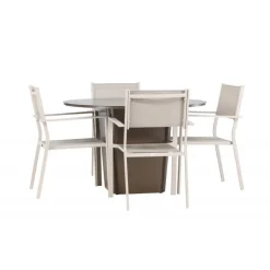 Santa Fe Rund Loungesæt - Havemøbelsæt