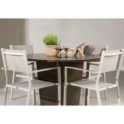 Santa Fe Rund Loungesæt - Havemøbelsæt